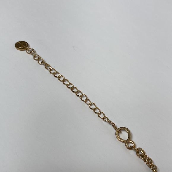 Talbots Multi Tier Beaded Gold Tone Necklace - Picture 13 of 14